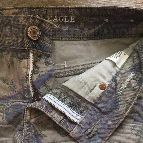 American eagle paisley corduroy shorts size 2 - Picture 4 of 7